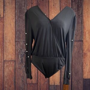 NWT A Love Story Black Pearl Bodysuit Size XL New